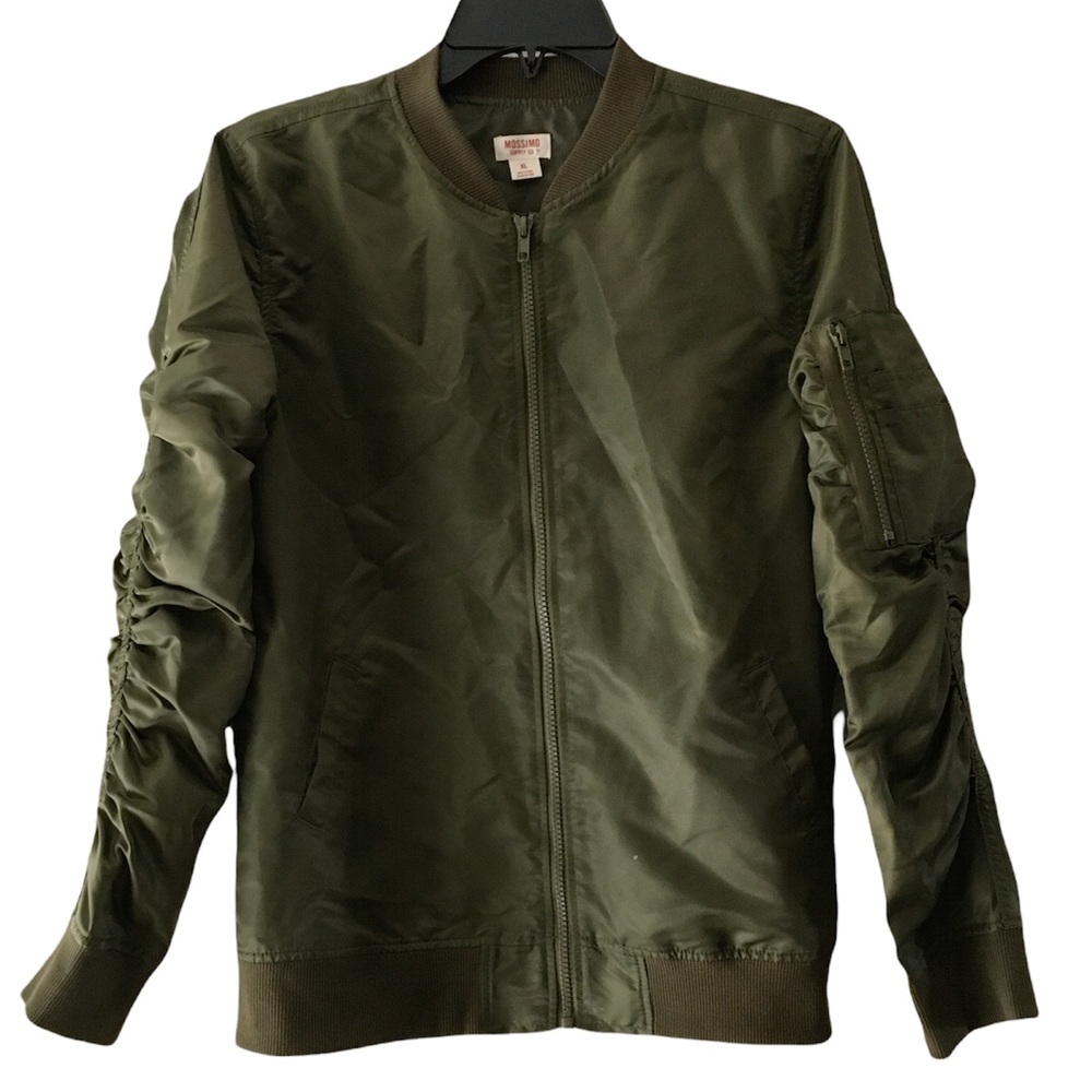 Mossimo NWT kids olive green flight jacket